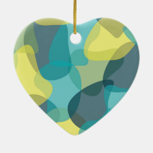 Camouflage, modern, cool, trendy, stedelijke geome keramisch ornament