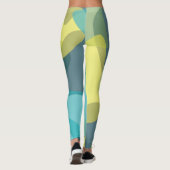 Camouflage, modern, cool, trendy, stedelijke geome leggings (Achterkant)