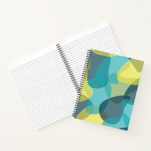 Camouflage, modern, cool, trendy, stedelijke geome notitieboek