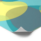 Camouflage, modern, cool, trendy, stedelijke geome poster (Hoek)