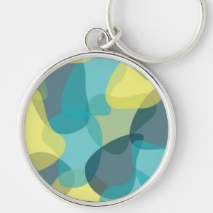 Camouflage, modern, cool, trendy, stedelijke geome sleutelhanger