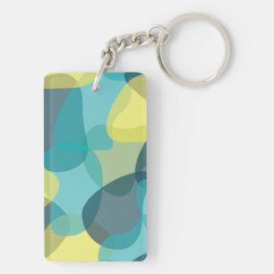 Camouflage, modern, cool, trendy, stedelijke geome sleutelhanger
