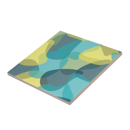 Camouflage, modern, cool, trendy, stedelijke geome tegeltje (Zijkant)