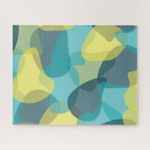 Camouflage, modern, cool, trendy, urbane geometris legpuzzel