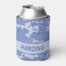 Camouflage Monogram Blue Blikje Koeler