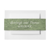 Camouflage Monogram Uitnodiging Belly Band Uitnodigingen Wikkel (Voorkant Voorbeeld)