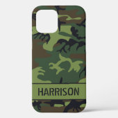 Camouflage Monogramm Case-Mate iPhone Case (Achterkant)