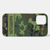 Camouflage Monogramm Case-Mate iPhone Case (Achterkant (horizontaal))