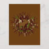 Camouflage Moose Break-out Camo Briefkaart (Voorkant)