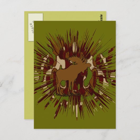 Camouflage Moose Break-out Camo Briefkaart (Voorkant / Achterkant)