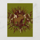 Camouflage Moose Break-out Camo Briefkaart (Voorkant)