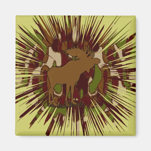 Camouflage Moose Break-out Camo Magneet (Voorkant)