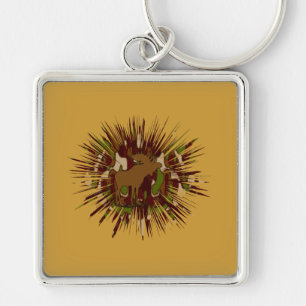 Camouflage Moose Break-out Camo Sleutelhanger