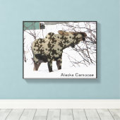 Camouflage Moose Canvas Afdruk (Insitu (Houten vloer))