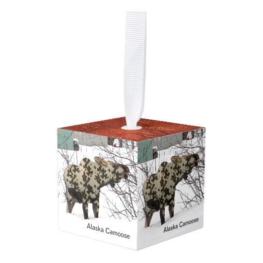 Camouflage Moose Decoratie (Voorkant hoekig)