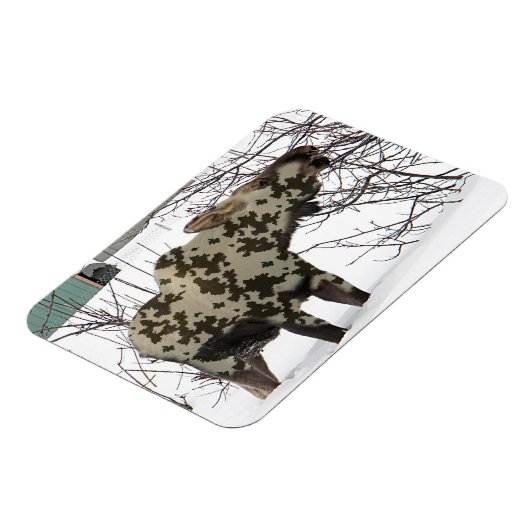 Camouflage Moose Magneet (Linkerzijde)