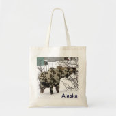 Camouflage Moose Tote Bag (Voorkant)
