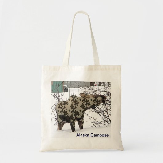 Camouflage Moose Tote Bag (Voorkant)