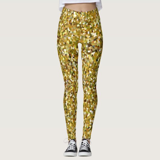 Camouflage Mosaic (Groen en Bruin) (Versie 1) Leggings (Voorkant)