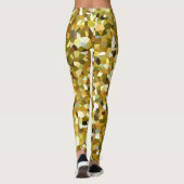 Camouflage Mosaic (Groen en Bruin) (Versie 2) Leggings (Achterkant)