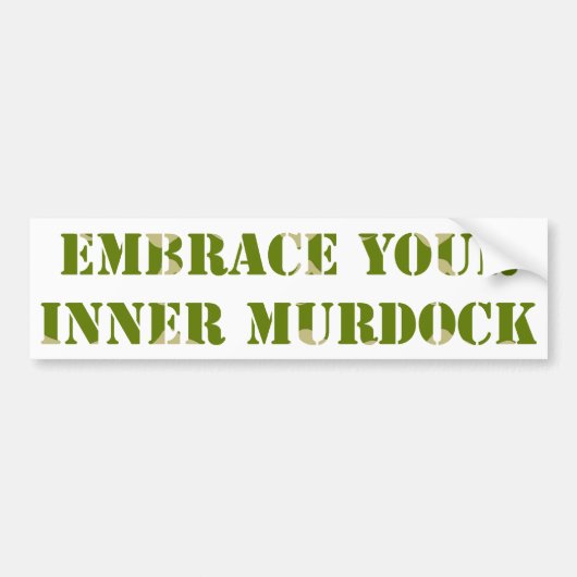 Camouflage Murdock Bumpersticker (Voorkant)