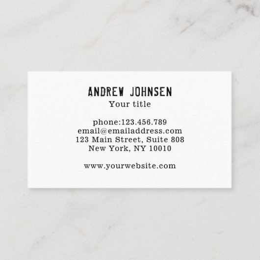 Camouflage Muster Blau Grau Visitekaartje (Achterkant)