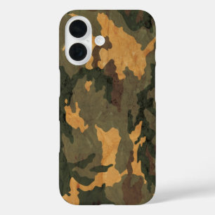 Camouflage Muster iPhone 16 Hoesje