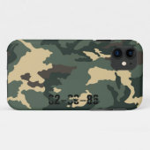Camouflage Muster iPhone Case (Achterkant (horizontaal))