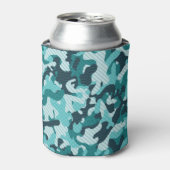 Camouflage: naadloze achtergrond. blikjeskoeler (Blikje Voorkant)