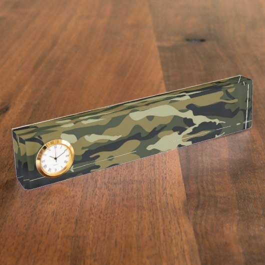 Camouflage Naambordje (Zijkant)