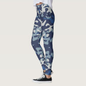 Camouflage Navy - Power Yoga Leggings (Links)