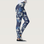 Camouflage Navy - Power Yoga Leggings (Rechts)