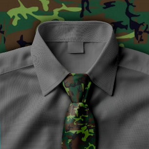 Camouflage Necktie Stropdas