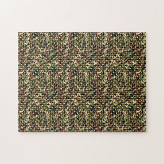 Camouflage Net Jigzaag Puzzle Legpuzzel (Horizontaal)