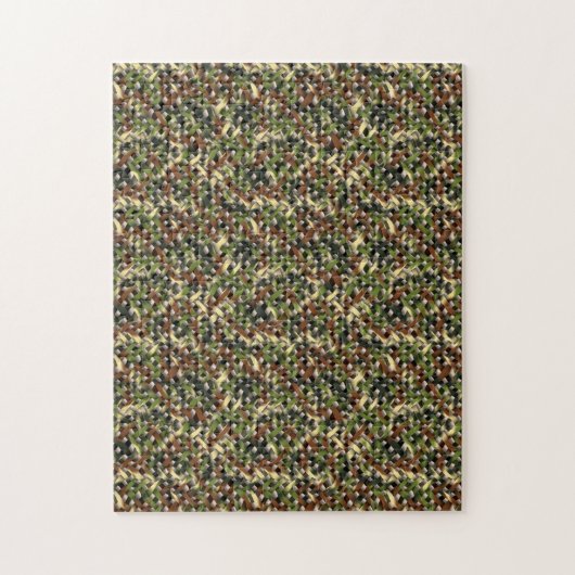 Camouflage Net Jigzaag Puzzle Legpuzzel (Verticaal)
