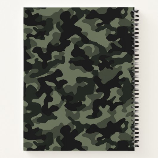  camouflage notitieboek (Achterkant)