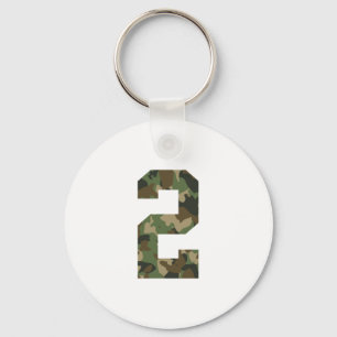 Camouflage nummer 2 sleutelhanger