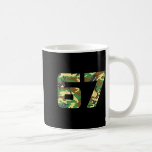 Camouflage Nummer 6 7 Grappig Meme Kostuum Zes Zev Koffiemok