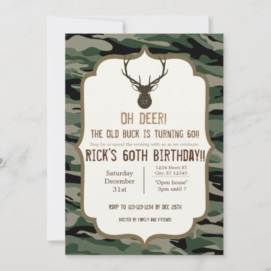 Camouflage - O jee - De oude bok verandert Kaart (Voorkant)