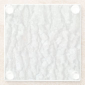 Camouflage oak - boomschors glazen onderzetter (Achterkant)