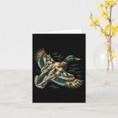 Camouflage Old School Camo Coquette Bow Duck Hunti Kaart (Gele Bloem)