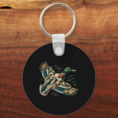 Camouflage Old School Camo Coquette Bow Duck Hunti Sleutelhanger (Voorkant)