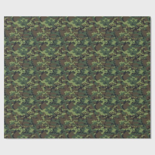 Camouflage-ontwerp Cadeaupapier (Vlak)