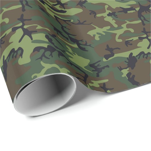 Camouflage-ontwerp Cadeaupapier (Rol Hoek)