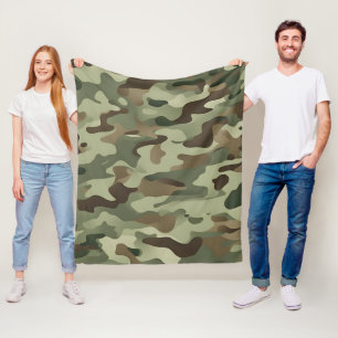 Camouflage-ontwerp Fleece Deken
