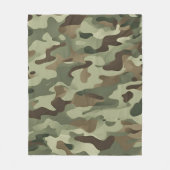 Camouflage-ontwerp Fleece Deken (Voorkant)