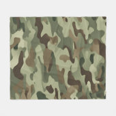 Camouflage-ontwerp Fleece Deken (Voorkant (Horizontaal))