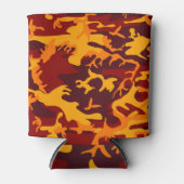 Camouflage ontwerp in herfsttonen blikjeskoeler (Voorkant)