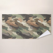 Camouflage ontwerp stijlvolle zachte badhanddoek (Badhanddoek)