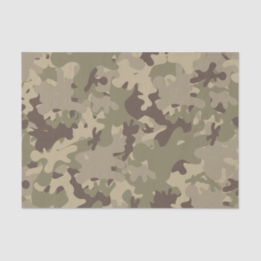 Camouflage-ontwerp Tissuepapier (Voorkant)